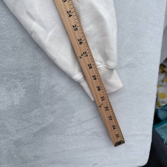 Abercrombie Fitch Sweatshirt Mens L Cream New York Jets NFL Football - Picture 7 of 8